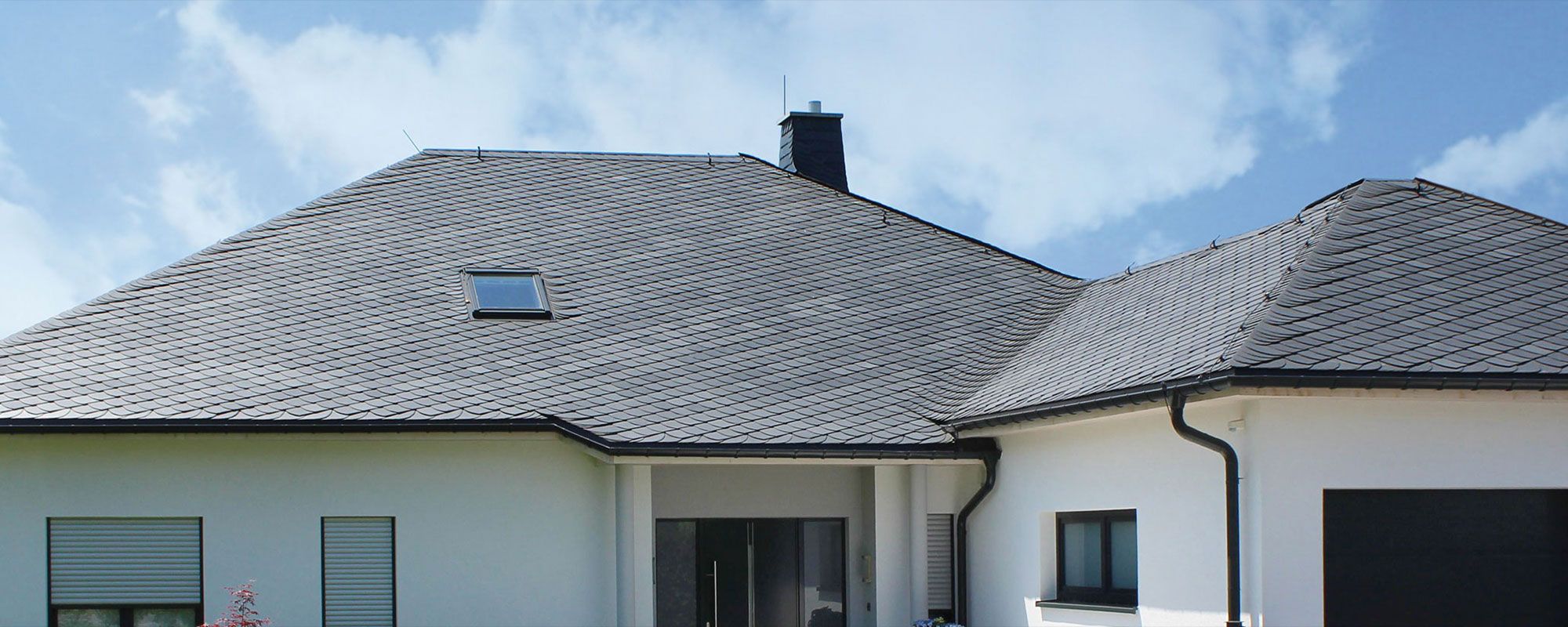 moderne architektur dacheindeckung