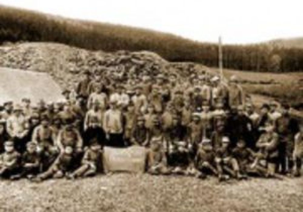Belegschaft der Grube Gomer