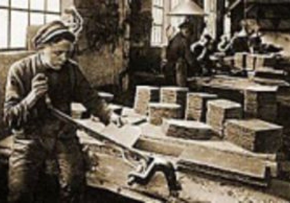 Zurichten des Schiefers