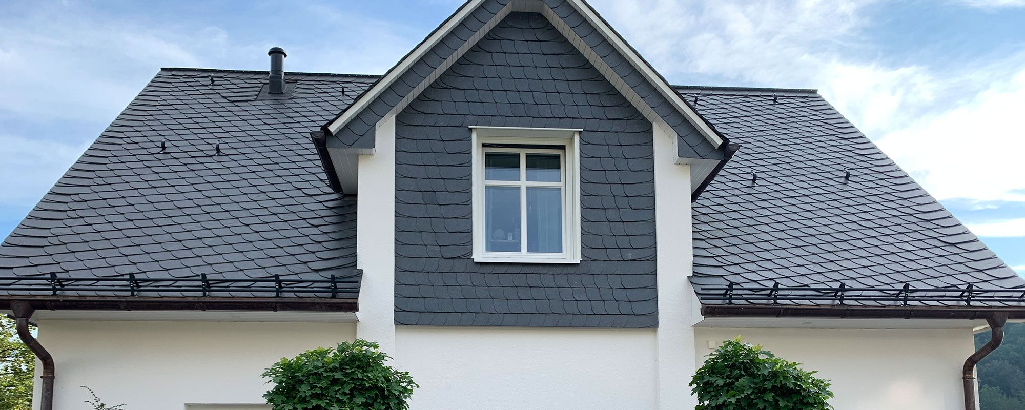 Fassade Bogenschnittdeckung